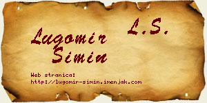 Lugomir Simin vizit kartica